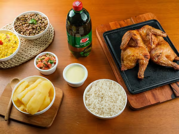 Galeto na Brasa + Refrigerante Guaraná Antarctica 1L